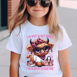 Not a Hot Mess, a Spicy Disaster Youth Graphic Shirt